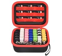 Boobowl Custodia per chiavetta USB, Thumb Drive, scheda di memoria SD, SDXC, SDXC, SDHC, organizer per accessori elettronici, per SanDisk/SamData/Samsung/TOPESEL/PNY/Memory Stick, Colore: rosso, 7 x