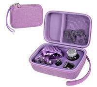 Boobowl Custodia per rasoio Freebird FlexSeries, per Remington Balder Pro | Tasca in rete per riporre lame e piccoli accessori, supporti rimovibili in schiuma flessibile per viaggi, viola