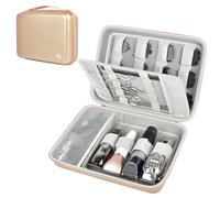 Boobowl Custodia rigida da viaggio per tagliacapelli, accessori da barbiere, borsa organizer per tagliacapelli, porta rasoio per Ufree/per Wahl/per kit di toelettatura da uomo Andis - Oro