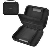 Boobowl Dart Borse Organiser per punta in acciaio e freccette in punta morbida, borsa per il trasporto per freccette, fusti, voli e accessori, Nero, Holds for 12 pcs full black