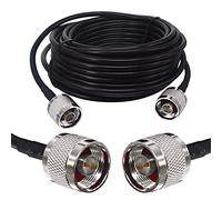 Boobrie 10M N maschio Cavo Coassiale SuperFlex RG58 Aggiornato Cavo Adattatore di tipo N Maschio a N Maschio Cavo Jumper Pigtail Maschio 50 Ohm per WiFi Router/Phone/Radio/Signal Booster Amplifier
