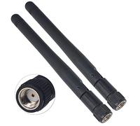 BOOBRIE 2 * 2.4Ghz 2Dbi RP-SMA Maschio Antenne a banda B/G/N omnidirezionali Segnale WiFi per router di rete wireless/Booster WiFi/Telecamera di sicurezza WiFi/Adattatore USB/Adattatore PCI