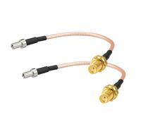 Boobrie 2 cavi coassiali SMA femmina a TS9 maschio RF adattatore 10 cm RG316 cavo coassiale di estensione SMA a TS9 connettore ad angolo retto per antenna 2G 3G 4G LTE