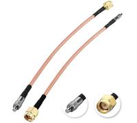 BOOBRIE 2 PCS Cavo Adattatore Coassiale TS9 Femmina a SMA Maschio TS9 Cavo di Prolunga RG316 50 Ohm Alta Qualità 5,9 Pollici / 15CM per Huawei ZTE Wireless Mobile WIFI/GSM/3G Modem Homematic TPLINK