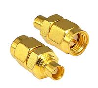 Boobrie 2pz Adattatore SMA DAB Antenna MCX Femmina a SMA Maschio Convertitore Connettore Coassiale per Antenna WIFI/Radio DAB JVC/Antenna per auto DAB/Router WiFi/Antenna di rete/Wlan/Lan/GPS