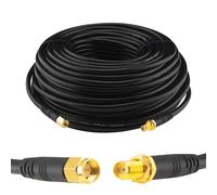 Boobrie 30M SuperFlex Cavo Coassiale RG58 Aggiornato SMA Maschio Femmina Cavo SMA Maschio a SMA Femmina Cavo di prolunga SMA a bassa perdita per Router WiFi 3G 4G LTE Antenna WiFi Router (Non per TV)