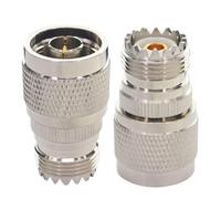 BOOBRIE Adattatore coassiale RF UHF femmina SO239 a N connettore maschio per antenne wireless LAN dispositivi WiFi radio antenna esterna confezione da 2