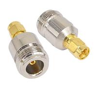 Boobrie Adattatore per Antenna Coassiale RF Tipo N Femmina a SMA Maschio Convertitore Connettore Cavo Coassiale per Antenne Radio di Trasmissione WiFi Confezione da 2