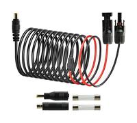 Boobrie Adattatore per pannello solare MC4 a DC 8 mm per Bluetti/EcoFlow - Cavo di prolunga 12 AWG per impieghi gravosi con connettori DC7909 a DC8020 e DC5525 - Generatore solare, centrale elettrica
