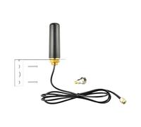 Boobrie Antenna 433 MHz con staffa 5 dBi Garage Door Gate Piccola antenna esterna omnidirezionale SMA maschio e adattatore tipo F per GTO Mighty Mule LiftMaster Ghost Gate apriporta sistema di allarme