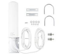 BOOBRIE Antenna 4G LTE Esterna 10dBi, Antenna per Router 5G, Amplificatore Segnale Cellulare 698-2700/3300-3800MHz, OmniDirezionale, 5M Cavo RG58 con Adattatore TS9, High Gain per 3G/4G LTE