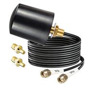 BOOBRIE Antenna esterna 5G 4G LTE MIMO 698-6000 MHz Antenna omnidirezionale a banda larga 5dBi Antenna ad alto guadagno con doppio cavo BMR100 da 5 m SMA TS9 Adattatore per router Huawei Netgear
