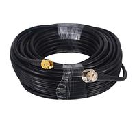 Boobrie Cavo coassiale RG58 F a SMA 15M F maschio a SMA maschio coassiale a bassa perdita F cavo coassiale tipo F a SMA cavo di prolunga per cavo coassiale HF, femmina SMA femmina, antenna RF