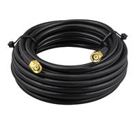 BOOBRIE Cavo RG58 SMA Maschio a Maschio 5M - Prolunga a Bassa Perdita 50 Ohm per Antenna 3G/4G/LTE/GPS/HF Radio/WiFi/Radio a Due Vie