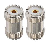 Boobrie Connettore da SO239 a SO239 Connettore coassiale UHF RF Adattatore coassiale UHF femmina a UHF femmina connettore cavo UHF doppio connettore UHF femmina per connettore maschio UHF PL259 Set di