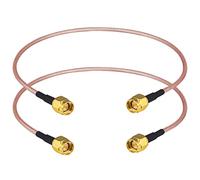 Boobrie RG316 Cavo SMA Maschio a SMA Maschio 30cm Cavo Coassiale Connettore SMA Maschio Cavo SMA Maschio Coassiale a Bassa Perdita Cavo patch per dispositivi SDR Baofeng FPV FCC Test emissioni