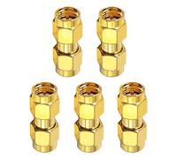 Boobrie SMA Maschio a SMA Maschio Adattatore 5-pack Coassiale RF SMA Maschio a Maschio Spina Connettore Coassiale Accoppiatore per WiFi Antenna Router Radio FPV Droni Radio Video Mobile