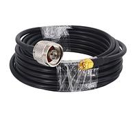 Boobrie SuperFlex Cavo Coassiale RG58 Aggiornato N a SMA 5M Cavo N Maschio a SMA Maschio Cavo Coassiale Bassa Perdita Cavo Prolunga SMA Cavo Antenna WLAN per CB/Scheda amatoriale/PCI/Punto di accesso