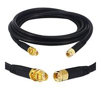 Boobrie SuperFlex Cavo Coassiale RG58 Aggiornato SMA Kabel 2M SMA Maschio a SMA Femmina Prolunga Cavo coassiale SMA a bassa perdita per Router WiFi 3G 4G LTE Antenna WiFi Router LAN (Non per TV)