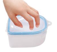 BOOCCHE NOACH OF - Ciotola di manicure | di ammollo per unghie | Strumenti di rimozione polacca | Abbattimento a doppio strato Off Off Collar Remover Dish | Estratore di polvere di immersi