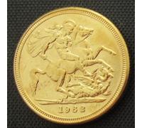 BoodLo 1 sterlina d'oro Britannica 1957-1968 10 Monete Commemorative placcate in Oro, Replica Straniera, 1962