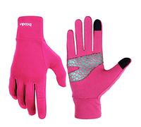 BOODUN Guanti Sportivi Leggeri da Corsa Slim Con Funzione Touchscreen e Antiscivolo - Rosa - S/M