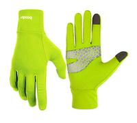 BOODUN Guanti Sportivi Leggeri Guanti da Corsa Guanti da Corsa Slim con Funzione Touchscreen e Funzione Antiscivolo - Guanti Verdi - S/M