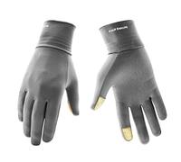 BOODUN Guanti Sportivi Leggeri Guanti da Corsa Guanti da Corsa Slim con Funzione Touchscreen - Guanti Grigio - L/XL