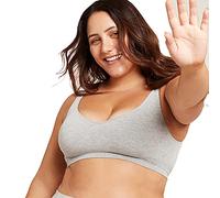 Boody | Reggiseno modellante imbottito da donna | Biancheria intima in bambù biologico | Reggiseno senza cuciture | singolo, Grigio chiaro Marl, 3XL