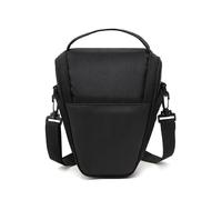 BooeDareno Borsa a tracolla in nylon per fotocamera digitale SLR, borsa per attrezzatura fotografica, impermeabile, micro singola, Nero , Taglia unica