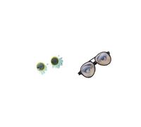 BooeDareno Occhiali da sole divertenti con lenti arcobaleno per sport all'aria aperta, accessori per feste, accessori divertenti (2 pezzi 02)
