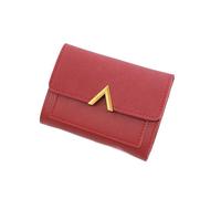 BooeDareno Portafoglio alla moda Portafoglio corto portamonete donna portafogli porta carte borsa da donna piccolo portafoglio femminile Hasp Mini frizione ragazza borsa dei soldi, Rosso, Taglia unica