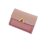 BooeDareno Portafoglio alla moda Portafoglio corto portamonete donna portafogli porta carte borsa da donna piccolo portafoglio femminile Hasp Mini frizione ragazza borsa dei soldi, Rosso rosato