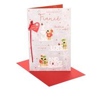 Boofle Biglietto di Natale per fidanzato, regali di Natale, lui, ragazzi, uomini, design carino, con busta, 25,4 x 16,5 cm