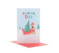 Boofle Biglietto di Natale per papà, design carino