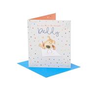 Boofle Biglietto per la festa del papà, per papà, nonno, marito, lui, ragazzi, uomini, design Doodle Delight, con busta, 159 x 184 mm