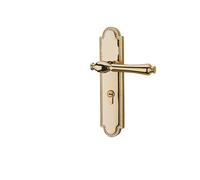 BOOGHIGC Serratura for Porta d'oro for Interna della Camera da Letto for Magnetica silenziosa Bird Split for casa Maniglia for in Legno massello(F Bright Gold Magnetic 35 50mm)