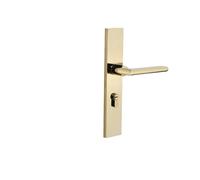 BOOGHIGC Serratura for Porta d'oro for Interna della Camera da Letto for Magnetica silenziosa Bird Split for casa Maniglia for in Legno massello(D Bright Gold Magnetic 35 50mm)