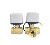 BOOGHIGC Valvola a sfera motorizzata impermeabile a 2 fili in ottone Power off reset 8 N·m Grande coppia 110 V AC può sostituire il solenoide elettrico (3 WAY-110VAC-CLOSED, 5,1 cm)