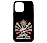 Boogie Till the Cows Come Home Retro Disco Mucca Divertente Custodia per iPhone 13 Pro Max