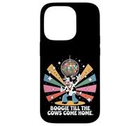 Boogie Till the Cows Come Home Retro Disco Mucca Divertente Custodia per iPhone 14 Pro