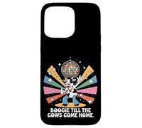 Boogie Till the Cows Come Home Retro Disco Mucca Divertente Custodia per iPhone 15 Pro Max