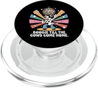 Boogie Till the Cows Come Home Retro Disco Mucca Divertente PopSockets PopGrip per MagSafe