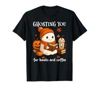 Boojee Ghosting You for Coffee And Books Fall Ghost Reading Maglietta
