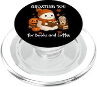 Boojee Ghosting You for Coffee and Books Fall Ghost Reading PopSockets PopGrip per MagSafe