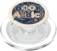 Book Addict Reading Librarian Celestial Cozy Moon Bookish PopSockets PopGrip per MagSafe
