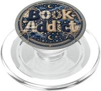 Book Addict Reading Librarian Celestial Cozy Moon Bookish PopSockets PopGrip per MagSafe