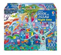 Book And Jigsaw Night Time