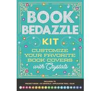 Book Bedazzle Kit: Customize Your Favorite Book Covers with Crystals - Includes: 10,000 Flat-backed Crystals in Eight Colors, Instruction Book, Pick-up Pen, Wax Pad, Glue