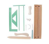Book Binding Kits, Handmade Journal Rebinding Tool Set, Portable Manual Stitching Binder with Awl and Curved Needle, Ideal for School Use, File Repairs, Notebooks, Albums, Scrapbooks, Home Projects